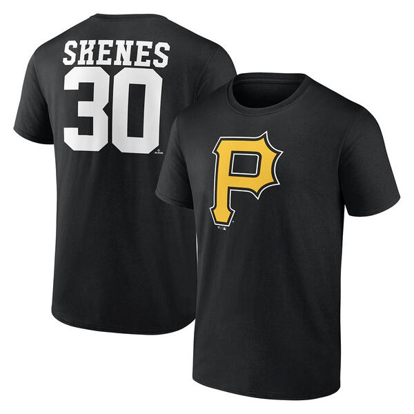 Mens Fanatics P. Skenes 30 Name & Number Short Sleeve Tee - image 