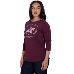 Petite Ruby Rd. Must Haves II Haute Trot Equestrian Tee