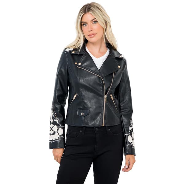Juniors Stoosh Vegan Leather Moto Jacket - image 