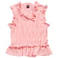 Girls (7-16) Star Ride(R) Sleeveless Smocked Ruffled Top - image 1
