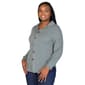 Plus Size 24/7 Comfort Apparel Ribbed Button-Up Collared Shirt - image 3