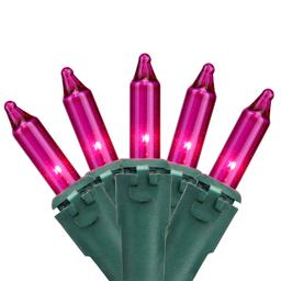 Northlight Seasonal 100ct. Pink Mini Christmas Lights