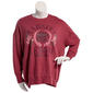 Juniors Plus Hybrid French Terry Varsity League Sweatshirt - image 2