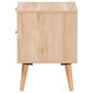Baxton Studio Baird Oak Brown Wood/Rattan 2-Drawer Nightstand - image 4