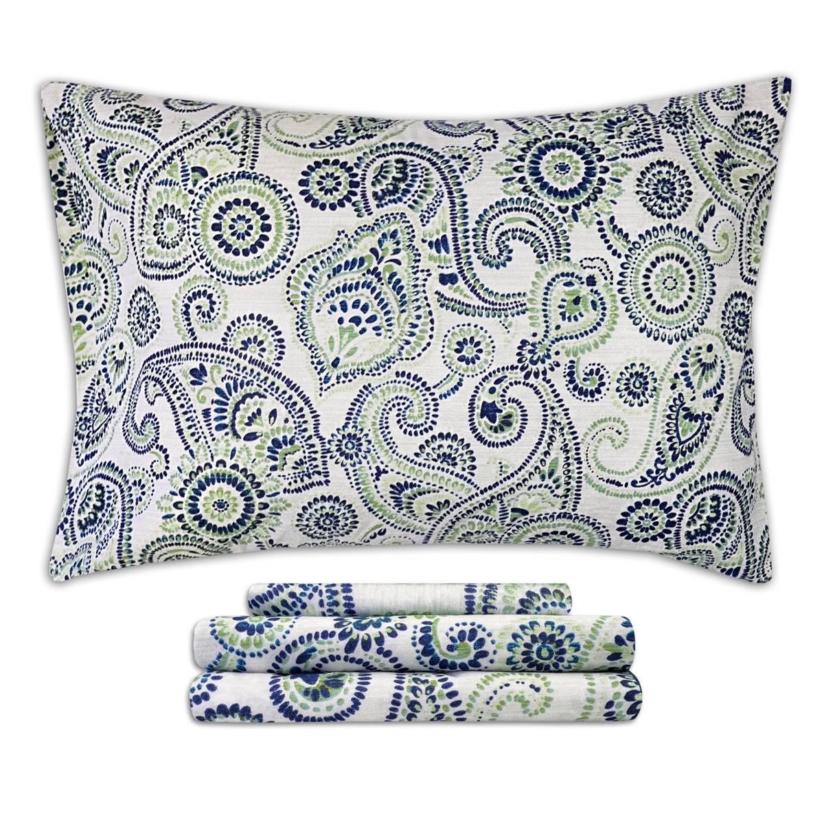 Sweet Home Collection 4pc. Modern Paisley Microfiber Sheet Set