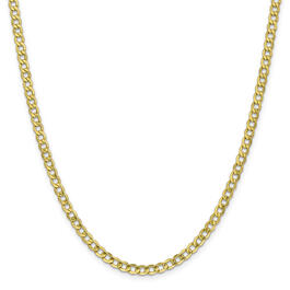 Mens Gold Classics&#40;tm&#41; 10kt. 4.3mm  22in. Semi-Solid Chain Necklace