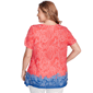 Plus Size Ruby Rd. Americana Chic Paisley Embellished Jersey Tee - image 2