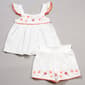 Girls (4-6x) Kiwi 2pc. Gauze Short Set w/ Embroidered Graphics - image 1