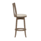 HH2 Home Savana Grey Wood Swivel Bar Height Stool - image 4