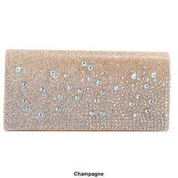 Jessica McClintock Chloe Cascading Stone Evening Clutch