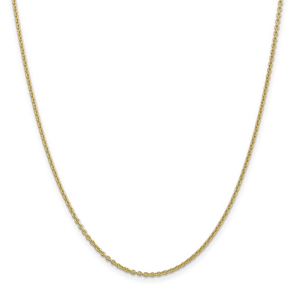 Gold Classics&#8482; 10kt. 2mm 10in. Solid Cable Chain Anklet