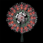 Northlight 8in. Pre-Lit Silver Starburst Christmas Tree Topper - image 3