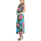 Womens 24/7 Comfort Apparel Floral Racerback Maternity Dress - image 3