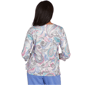 Womens Alfred Dunner Casual Vibe Pleat Neck Paisley Blouse - image 2