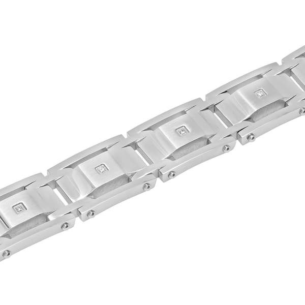 Mens Gentlemen's Classics™ Silver-Tone Link Bracelet