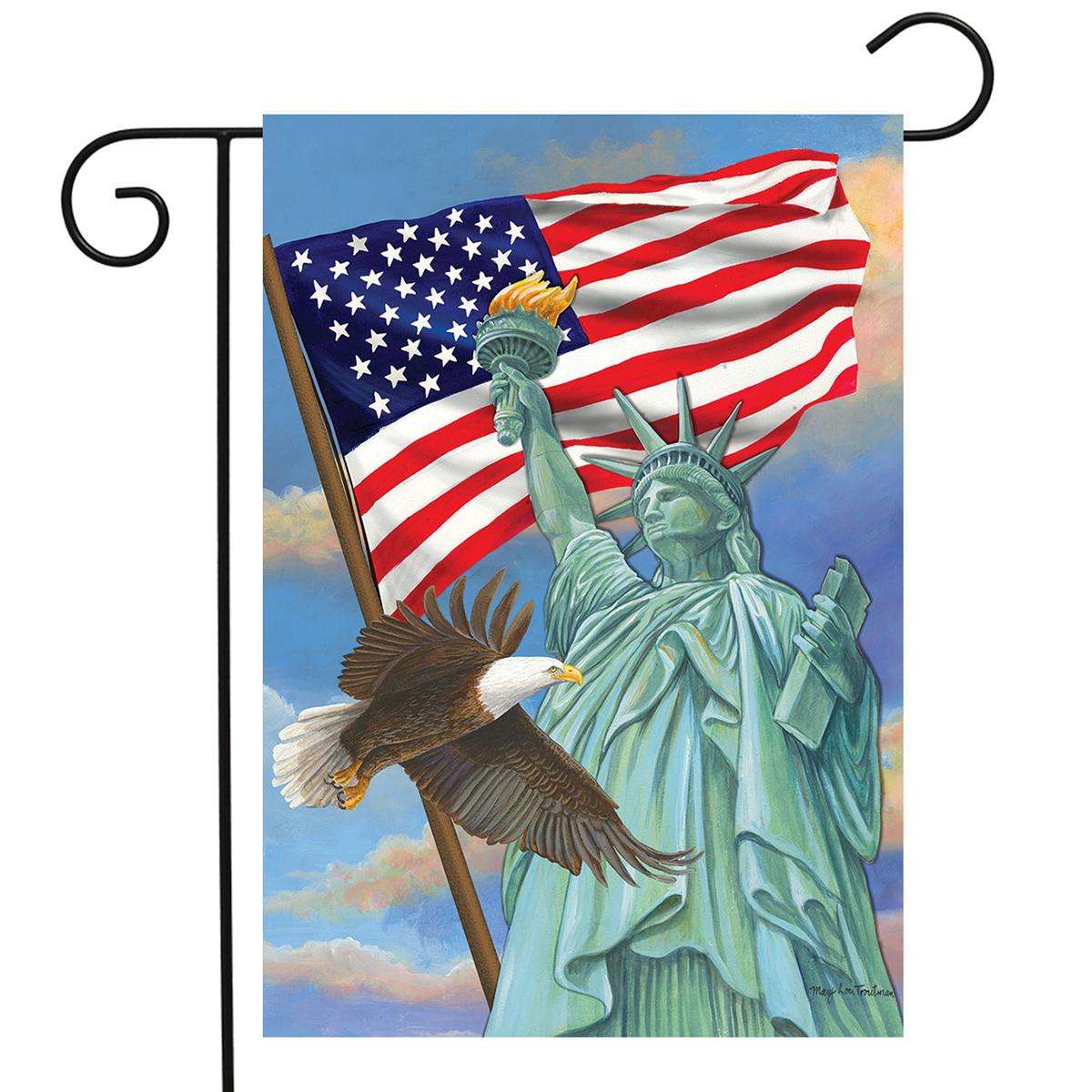 Briarwood Lane Symbols of Freedom Patriotic Garden Flag