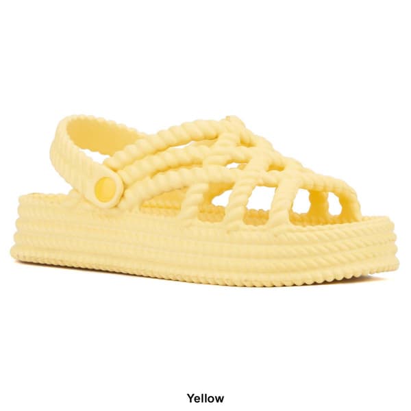 Womens Olivia Miller Jazzy Platform Slingback Sandals