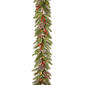 National Tree 9ft. Bristle Berry Garland withClear Lights - image 1