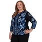 Plus Size Alfred Dunner Dinner Theater Keyhole Jacquard Sweater - image 3
