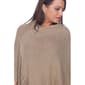 Womens White Mark Sansa Gold Knit Fringe Poncho - image 4