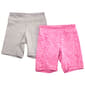 Girls (7-12) 90 Degree® by Reflex 2pk. Everyday Bike Shorts - image 2