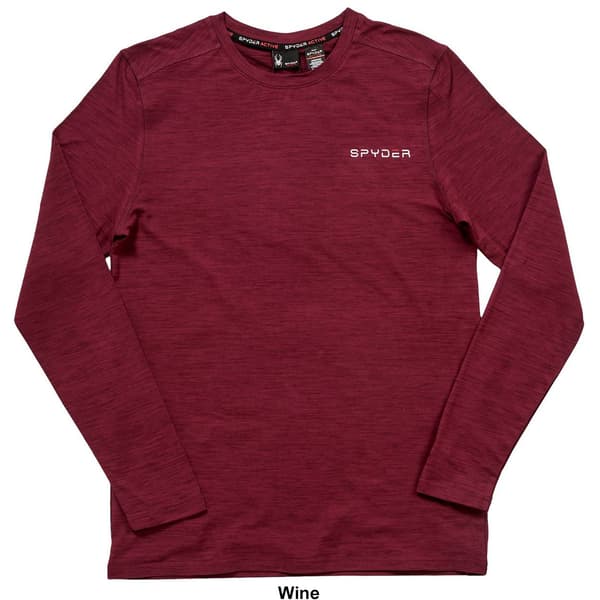 Mens Spyder Soft Long Sleeve Jersey Tee