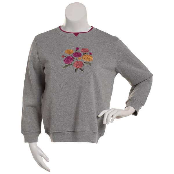 Womens Hasting & Smith Mums Floral Embroidered Sweatshirt - image 