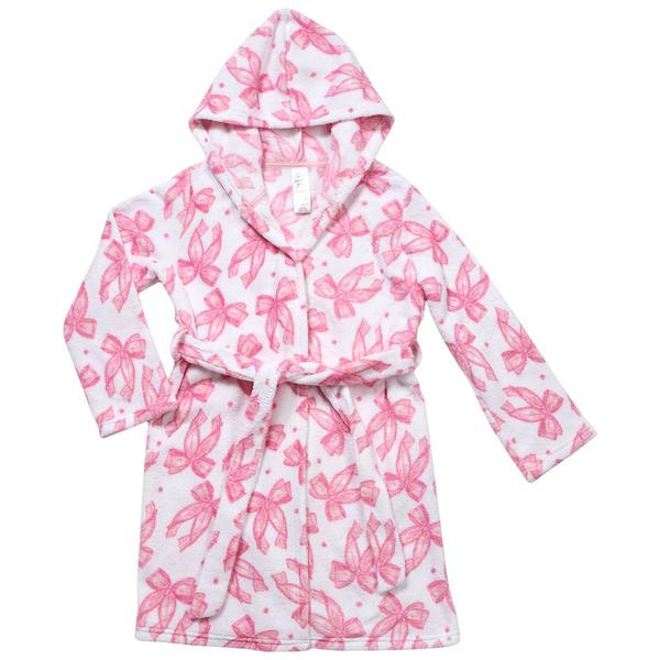 Girls Rene Rofe(R) Frostie Hugs Bow Plush Robe