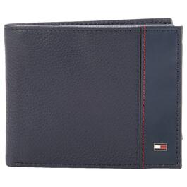 Mens Tommy Hilfiger Meridian Passcase Wallet - Navy