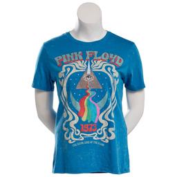 Juniors C-Life Mineral Wash Pink Floyd Eye Rainbow Boyfriend Tee