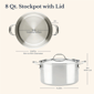 Anolon® EverLast 8qt. Tri-Ply Clad Stockpot with Lid - image 3