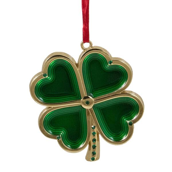 Northlight Seasonal 3.25in. Shamrock Christmas Ornament - image 