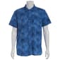 Young Mens VSTR Short Sleeve Palm Trees Button Down Shirt - Blue - image 2