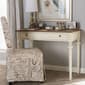 Baxton Studio Marquetterie Oak & Whitewash Writing Desk - image 9
