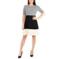 Womens NY Collection Elbow Sleeve Color Block Dress - image 1