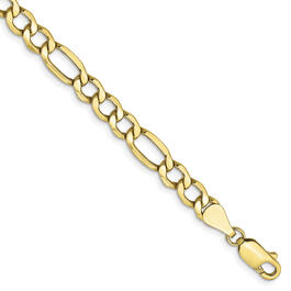 Mens Gold Classics&#40;tm&#41; 10kt. 5.35mm 8in. Figaro Chain Bracelet