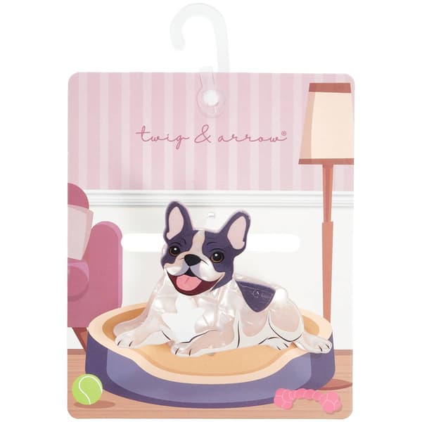 Womens Twig & Arrow French Bulldog Claw Clip