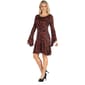 Womens 24/7 Comfort Apparel Bell Sleeve Knee Length Shift Dress - image 3