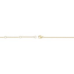 Gemminded 3.5mm Round Created Aquamarine & White Topaz Necklace