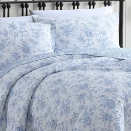 Laura Ashley® Walled Garden 136 Thread Count Reversible Quilt Set