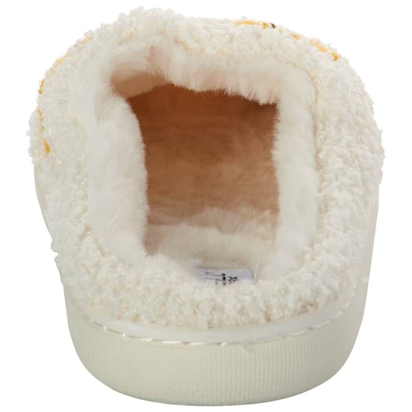 Womens Capelli New York Faux Berber Smiley Scuff Slippers