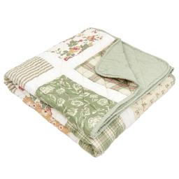 Donna Sharp Peach Rose Cotton Throw