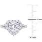 Sterling Silver 3ctw. White Moissanite Heart-Shaped Ring - image 4
