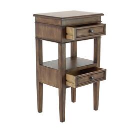 9th & Pike&#174; Brown Pine Traditional Accent Table