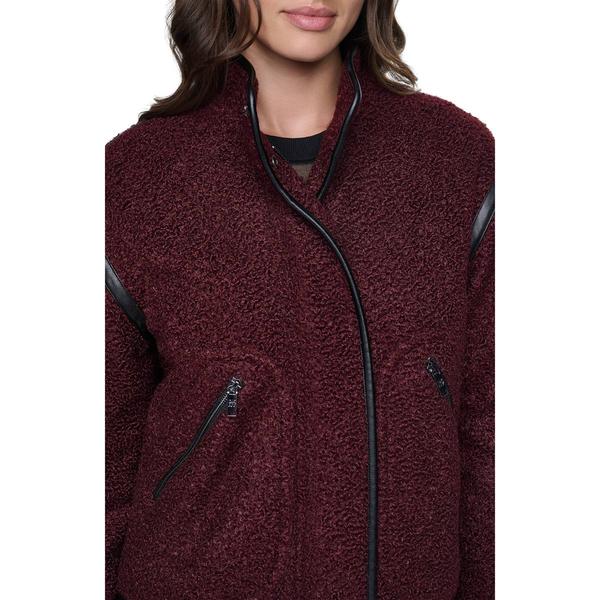 Womens DKNY Boucle Jacket with Zipper Pockets