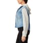 Juniors Wallflower Dreamer Hooded Denim Jacket - image 4