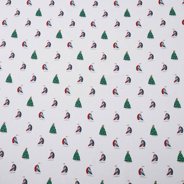 Nautica Holiday Sails Flannel Sheet Set