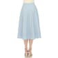 Womens White Mark Flared Midi Skirt with Pockets - image 3