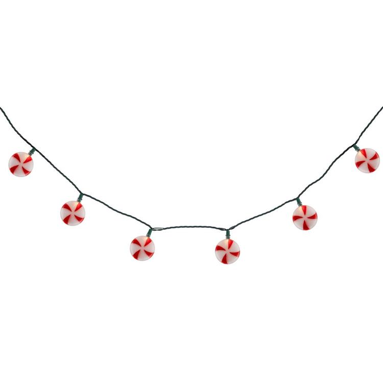 Northlight Seasonal 10ct. Peppermint Candies Christmas Lights
