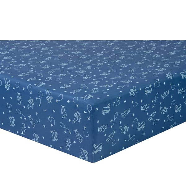 Sammy & Lou Airplanes 2pk. Fitted Crib Sheet Set Boscov's
